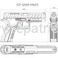 Pistolet Grand Power Q100 MK23 - Black kal. 9x19