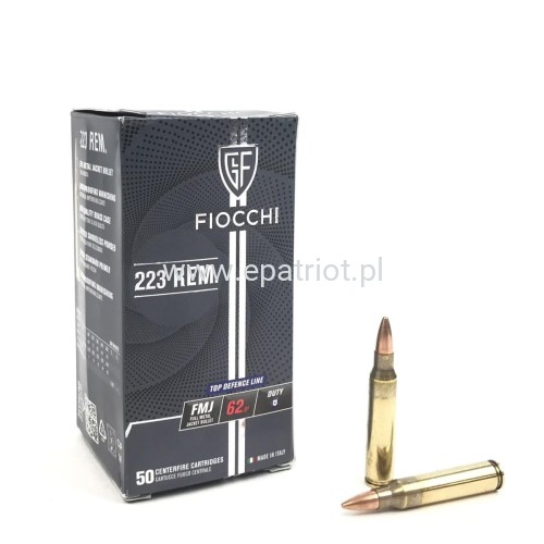 Amunicja FIOCCHI .223 REMINGTON FMJ 62 gr