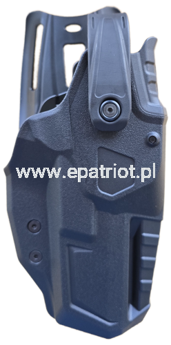 Kabura Radar Leather Division Srl T-LEP 6A07 &amp; ROTOLOCK do HS ECHELON + SF19 + XDM9 3,8"/4,5", Level 3, montaż niski (L) - statyczny, bez latarki, prawa ręka, czarny