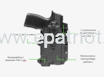 Kabura Alien Gear PHOTON do Springfield Armory Hellcat Pro z latarką 