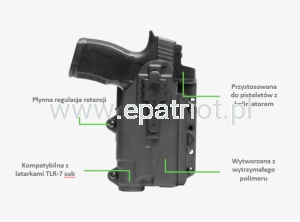 Kabura Alien Gear PHOTON do Springfield Armory Hellcat Pro z latarką 