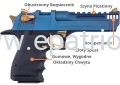 Pistolet Desert Eagle L5 Black Carbo Blue PVD - MB Integral