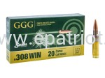 Amunicja GGG kal .308 Win 168 gr Sierra HPBT