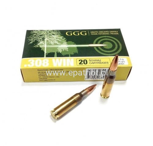 Amunicja GGG kal .308 Win 175 gr Sierra HPBT
