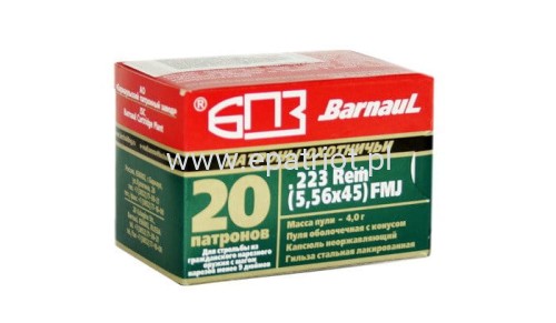 Amunicja Barnaul 223 REM. FMJ