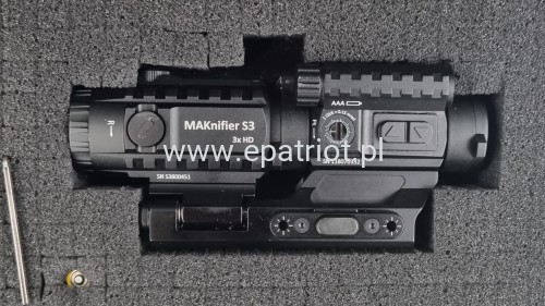 Kolimator MAKdot S 1x20i + powiększalnik MAKnifier S3