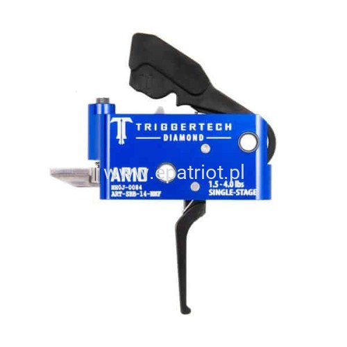 Mechanizm Spustowy TRIGGERTECH AR10 Diamond – Flat – PVD Black – Single Stage