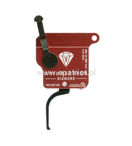 Mechanizm Spustowy TRIGGERTECH Rem700 Diamond – Flat – PVD Black – Single Stage