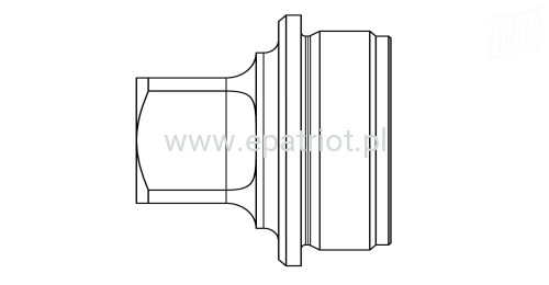 B&amp;T Adapter HUB DM na gwint 1/2''x28 UNEF