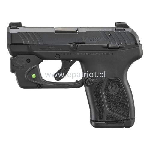 Pistolet Ruger LCP Max - Laser Zielony Viridian - Black - 13751