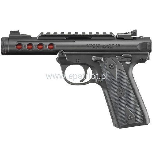 Pistolet Ruger Mark IV 22/45 Lite Black/Red 43942